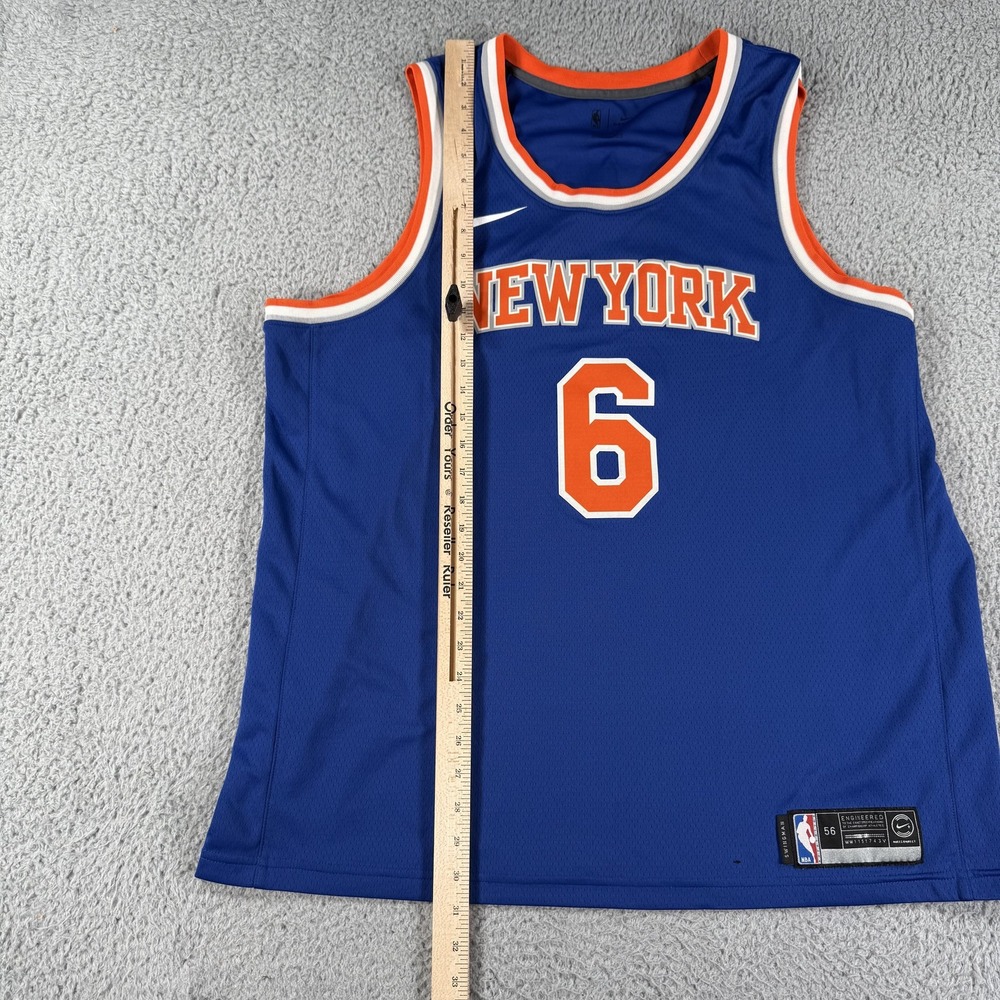 New York Knicks Jersey Mens 2XL NBA Basketball Kristaps Porzingis Nike Dri Fit - Picture 5 of 12